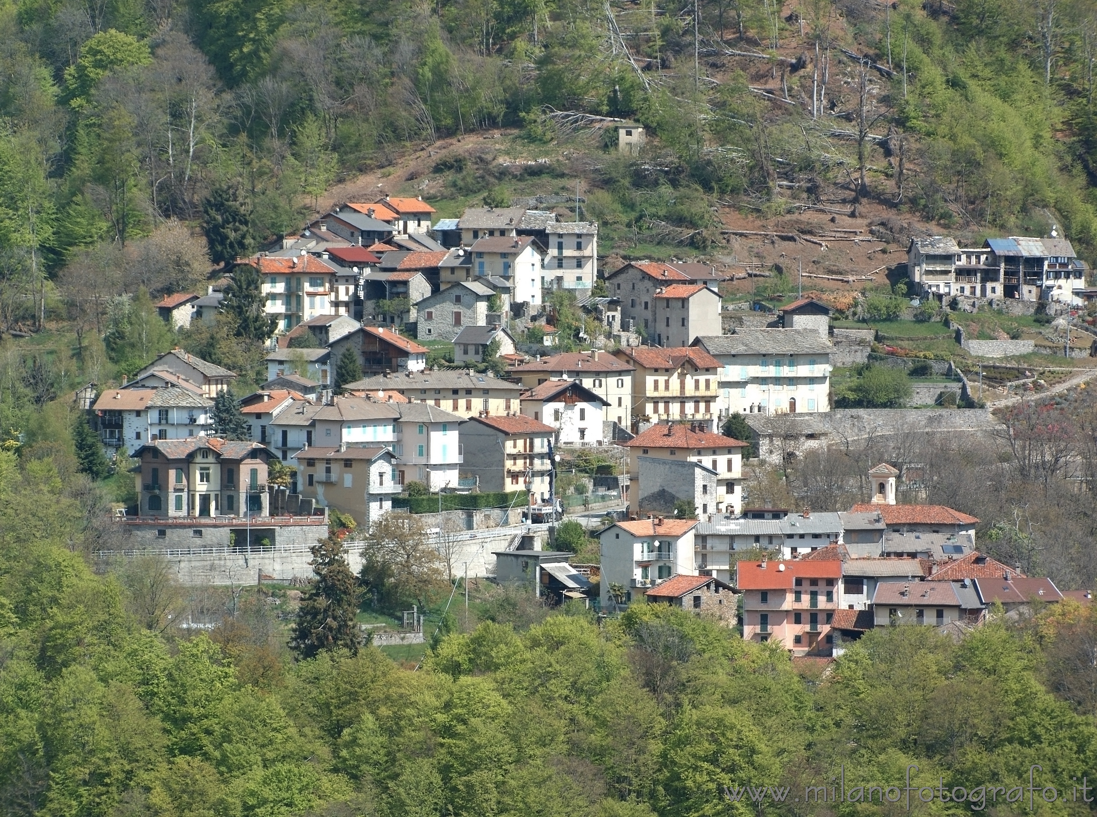 Campiglia Cervo (Biella, Italy) - Piaro seen From the Sanctuary of San Giovanni of Andorno